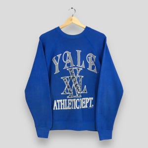 Vintage 90s University Yale Sweatshirt Large Yale XXL Athletic Dept. Jumper Yale College Yale Pullover Sweater Yale Bulldogs Crewneck Size L