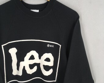 Vintage 90s Lee Jeans Sweatshirt Medium Lee Jeans USA Black
