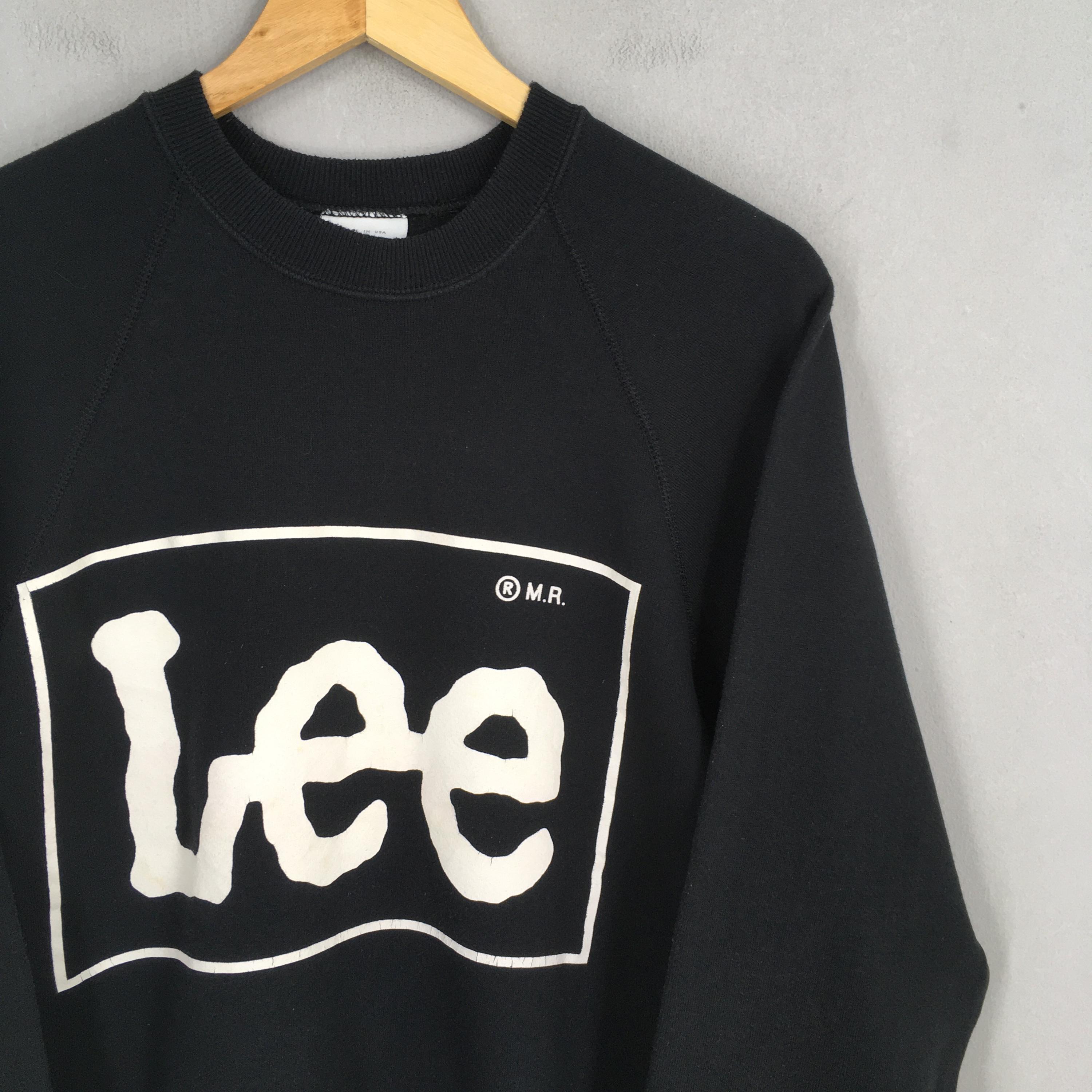 Vintage 90s Lee Jeans Sweatshirt Medium Lee Jeans USA Black