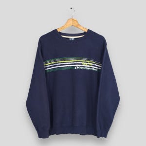 Vintage Hang Ten California Sweatshirt Large Hang Ten Printed Barefoot Logo Jumper Hang Ten Surf Crewneck Hang Ten Surfing Sweater Size L