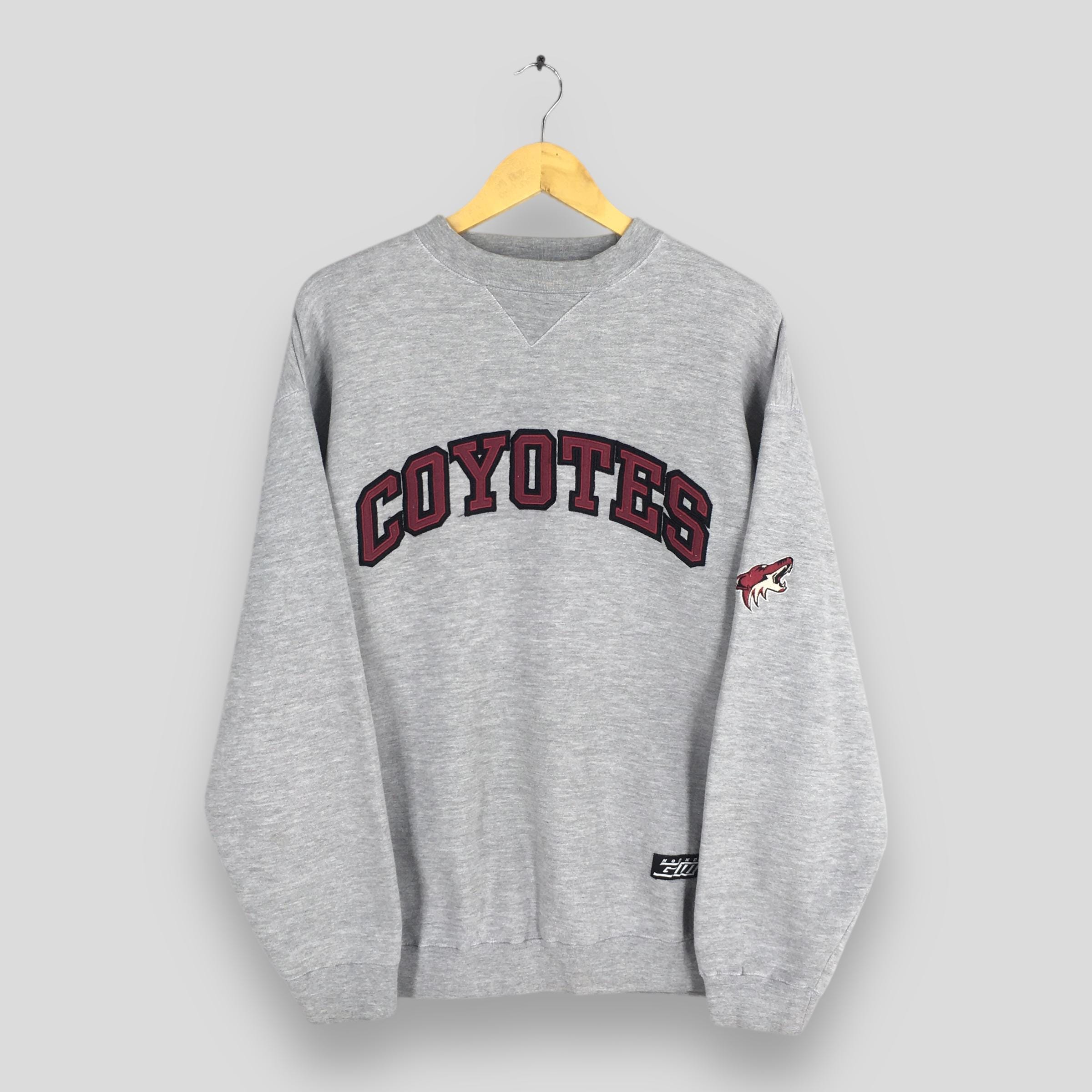 Vintage Arizona Coyotes NHL Gray Sweatshirt Medium Phoenix Coyotes