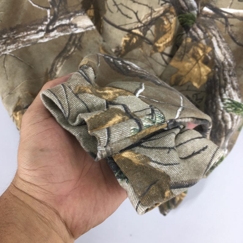 Vintage Y2K Mossy Oak Russell Sweatshirt XLarge Camouflage Real Tree Hunting Crewneck Jumper Nature Mossy Oak Forest Liberty Sweater Size XL image 4