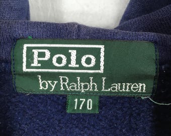 Vintage 90's Polo Ralph Lauren Hoodie Sweatshirt Large Polo