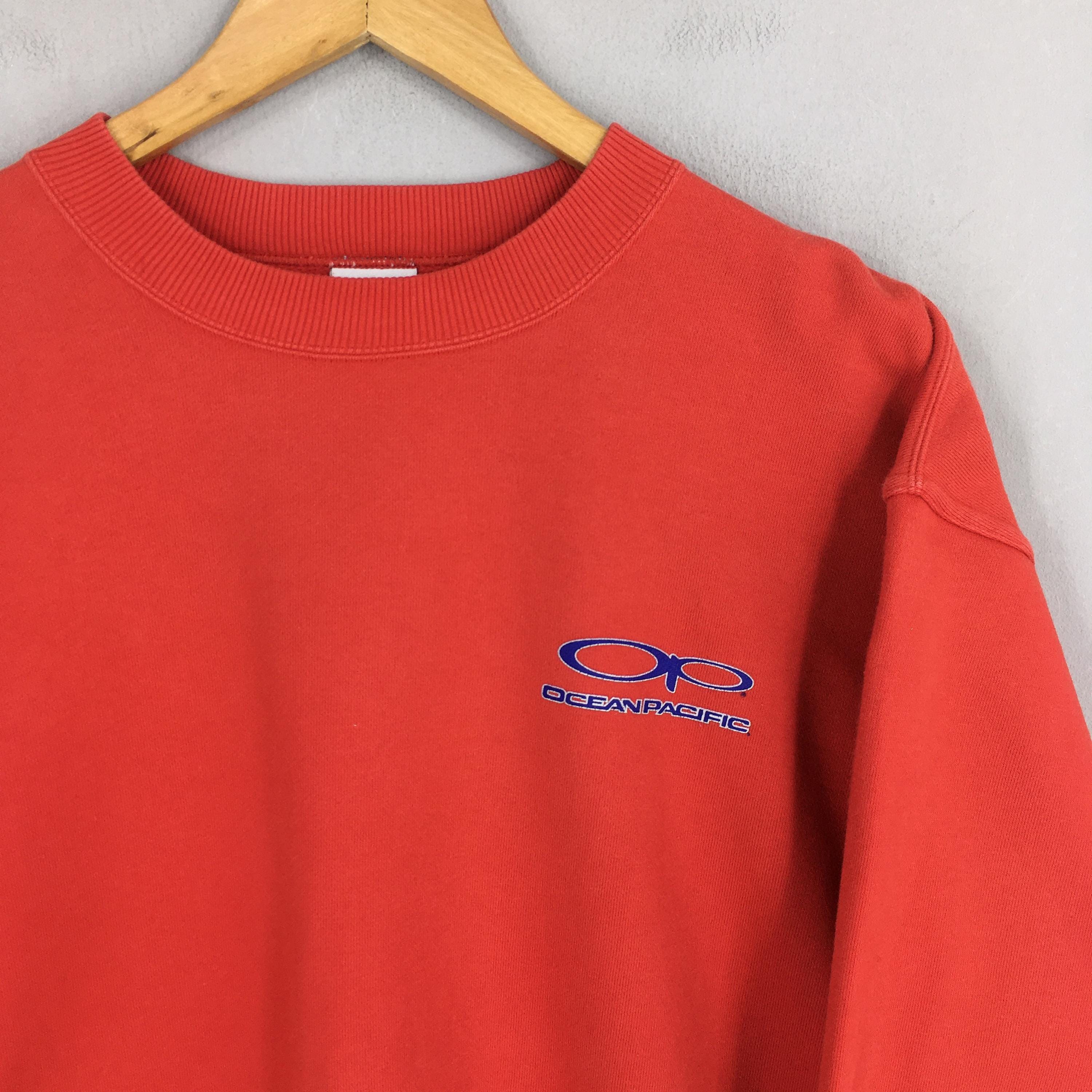 Vintage 90's OP Ocean Pacific Surfing Red Sweatshirt Medium