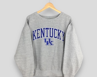 Vintage Y2K University Of Kentucky Ncaa Sweatshirt Large The Kentucky Wildcats Crewneck Kentucky Football Jumper UK Athletic Sweater Size L