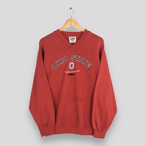 Vintage Ohio State Buckeyes NCAA Red Sweatshirt Medium Ohio State University Jumper Buckeyes Football Sweater OSU Buckeyes Pullover Size M