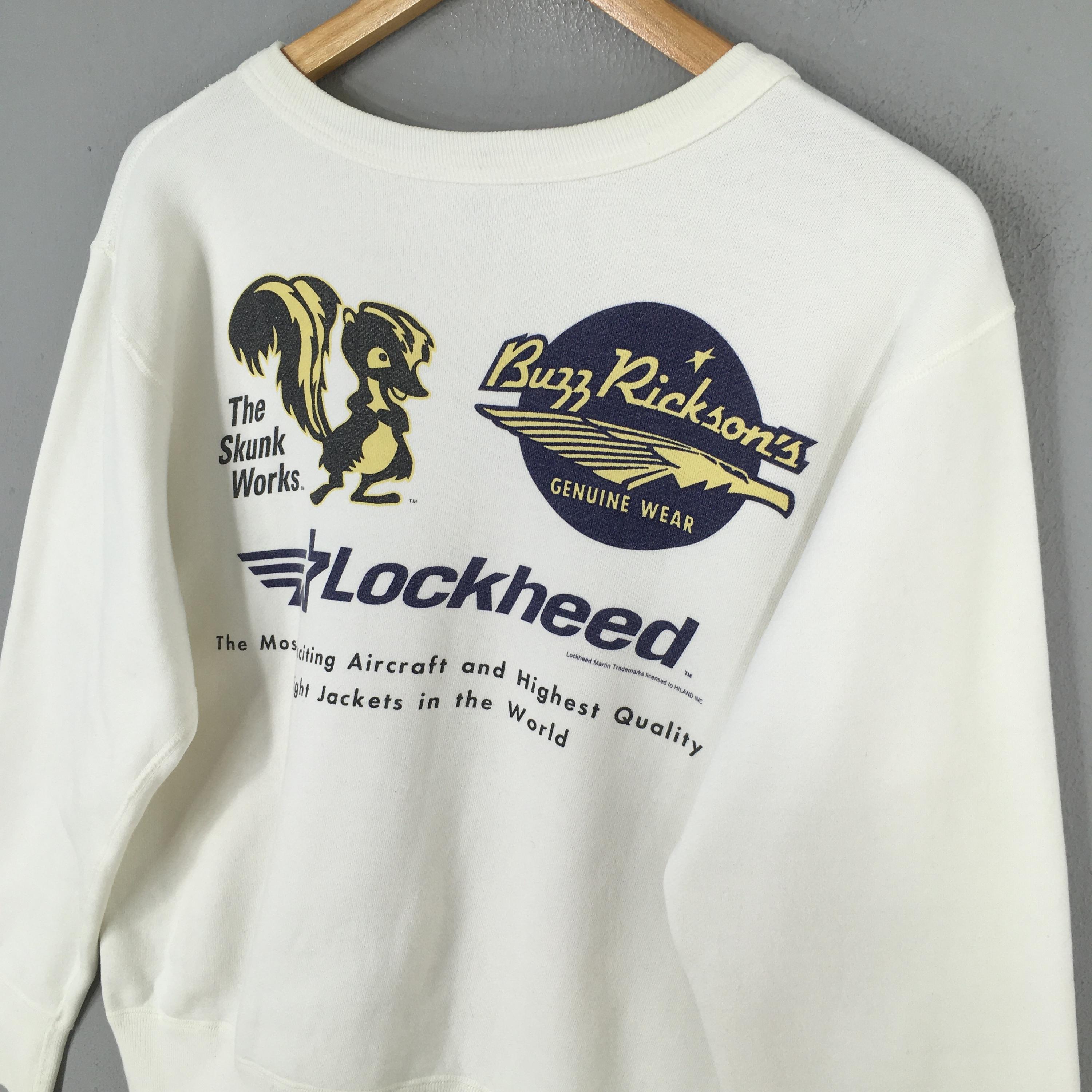 Buzz Rickson's Lockheed Mサイズ スウェット Vintage Buzz Rickson Lockheed Martin White Sweatshirt Medium Buzz