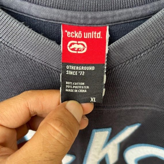 Vintage Ecko Function Blue Sweatshirt XLarge Ecko… - image 6