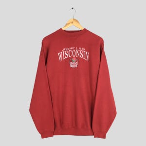 Vintage Wisconsin Badgers Uw Madison Sweatshirt XLarge University of Wisconsin Crewneck Wisconsin Badgers Football 1999 Rose Bowl Sweater XL