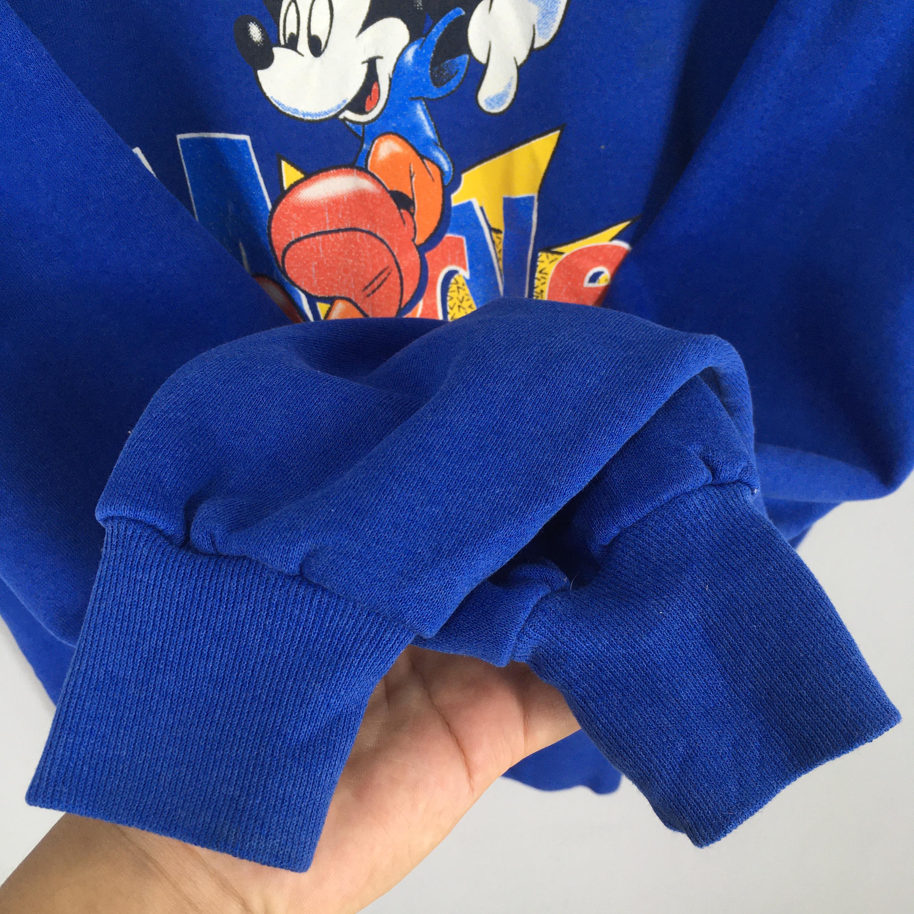 Vintage Mickey Mouse Blue Sweatshirt Xlarge Mickey Mouse