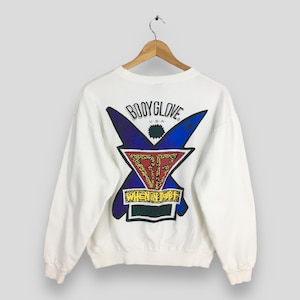 Vintage 90s Body Glove Surfing Sweatshirt Medium Body Glove Usa Surfing Jumper BG Body Glove Paddle Out When In Out Crewneck Sweater Size M