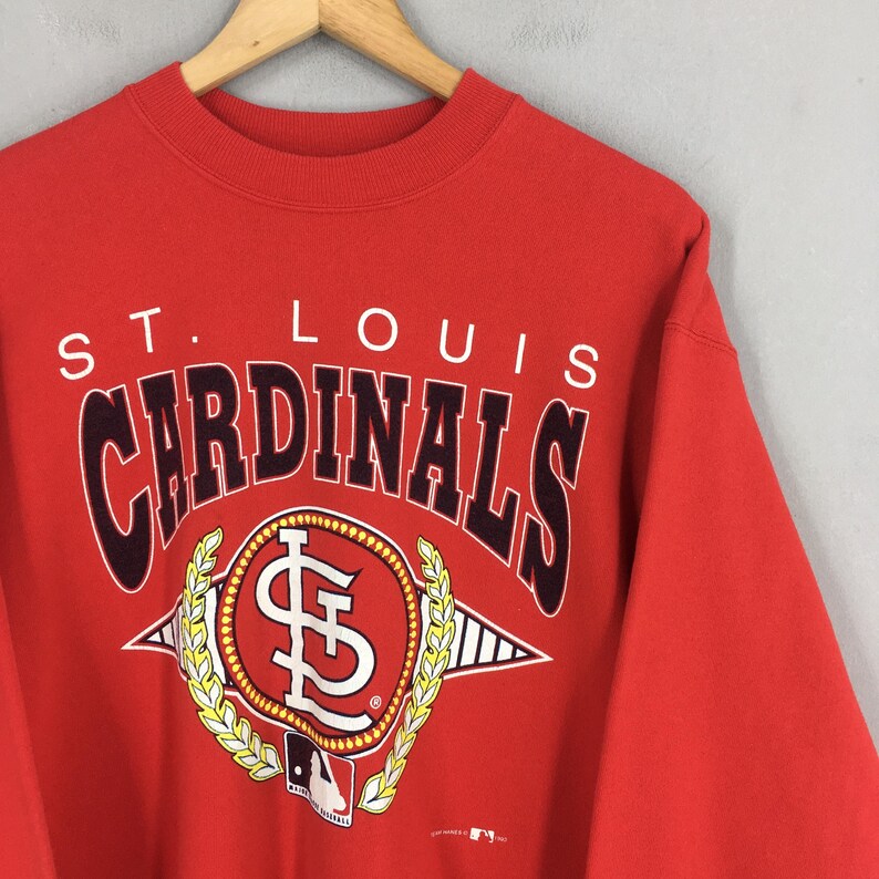80's St. Louis Cardinals Distressed Raglan Sweathshirt by Pizazz