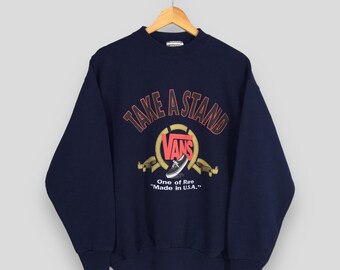Vintage 90s Vans of the Wall Usa Sweatshirt Large Vans Usa Spell