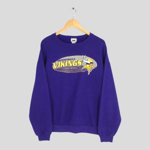 vintage Minnesota Vikings NFL sweat XL grand Minnesota Vikings football imprimé pull Vikings rugby pull Minnesota pull taille XL