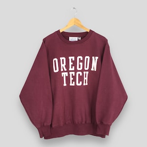 May include: Burgundy sweatshirt with white lettering that reads "OREGON TECH".