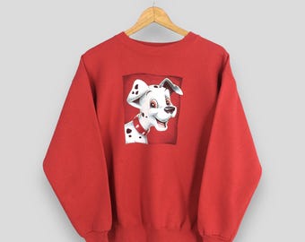 Vintage 90s 101 Dalmatians Dog Sweatshirt 101 Dog Crewneck 101 Dog