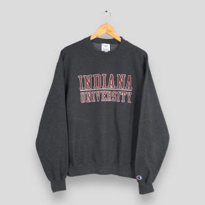 Vintage Indiana University Sweatshirt Medium Indiana Hoosiers Jumper Indiana IU Printed Spell Out Sweater Indiana Football Ncaa Pullover M