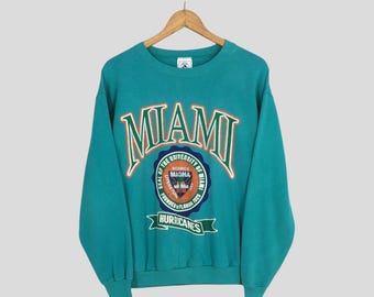 ヴィンテージ 90年代 マイアミ ハリケーンズ NCAA グリーン スウェット