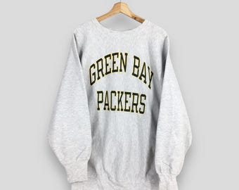 Vintage 90s Champion Reverse Weave Green Bay Packers Football NFL 