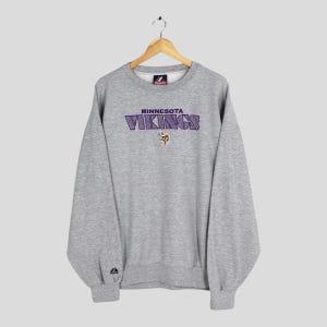 vintage Minnesota Vikings NFL sweat-shirt gris 2XLgrande Ligue nationale de football pull Vikings pull Minnesota Vikings pull Vikings 2XL