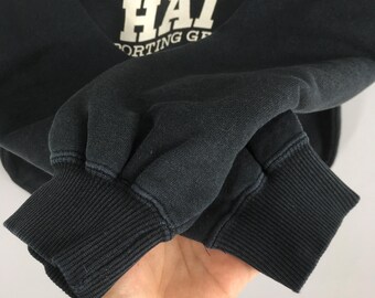 ヴィンテージ Hai Sporting Gear ブラック スウェットシャツ