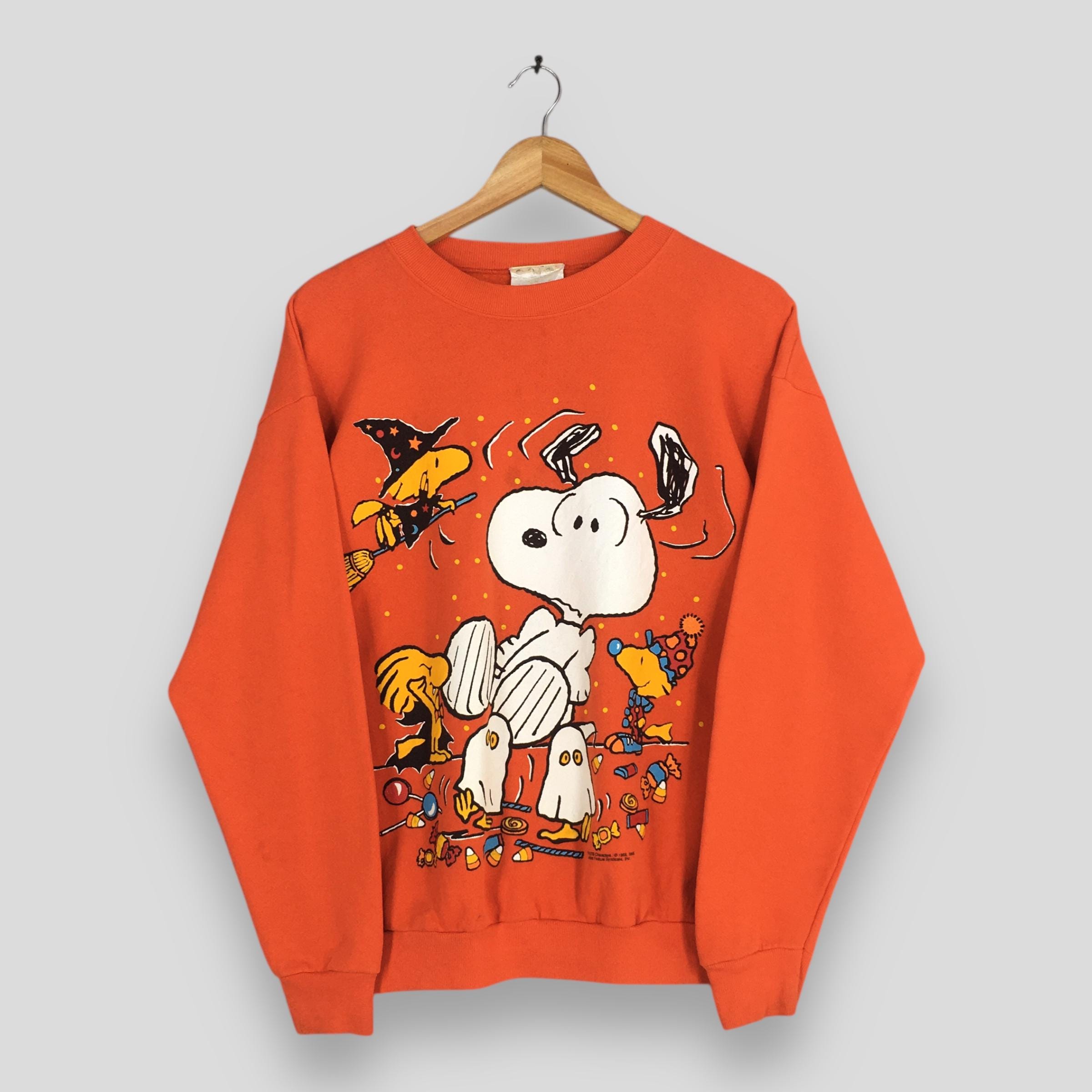 Vintage 90s Peanuts Snoopy Halloween Witch Sweatshirt Large Joe