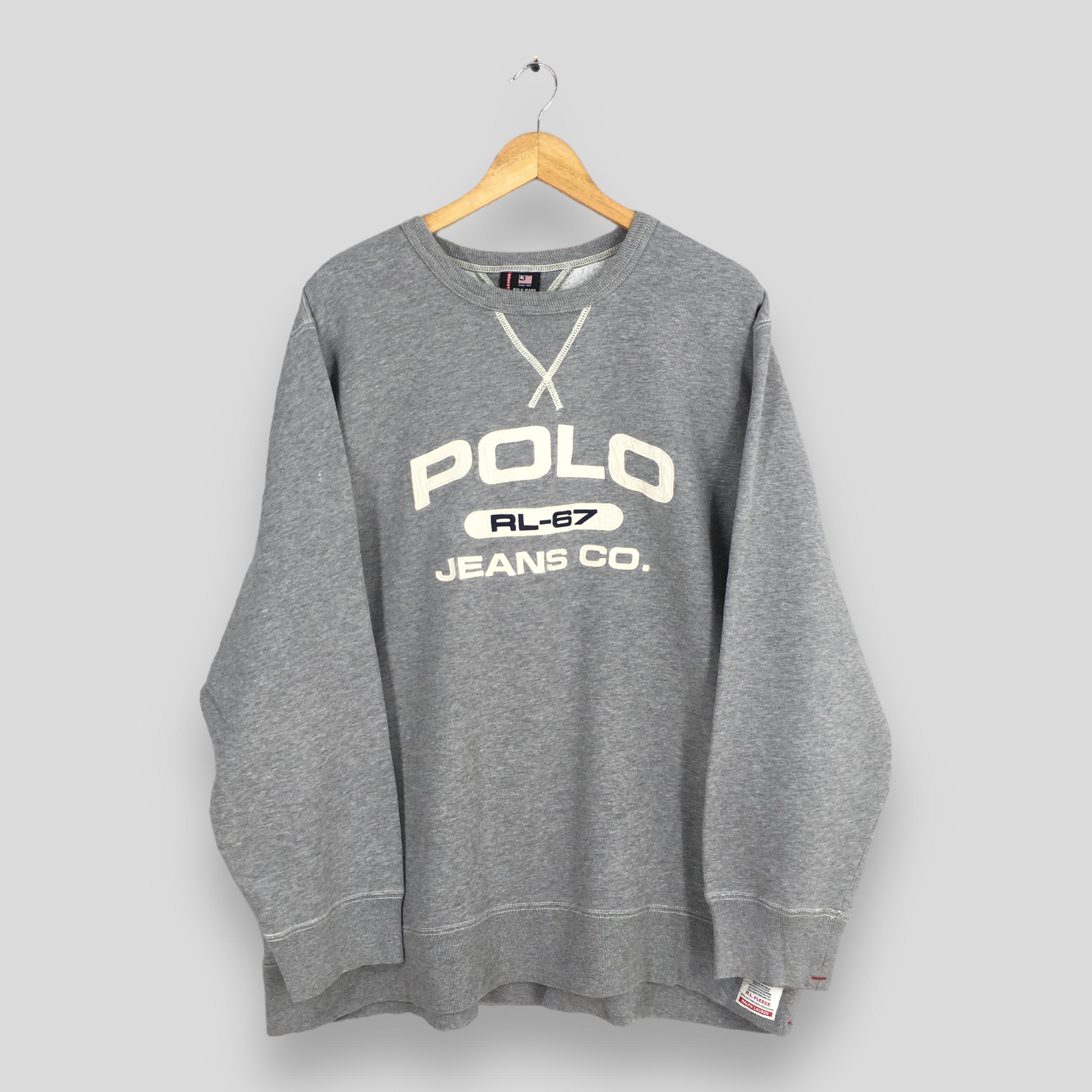 \"90s ラルフローレン\" crewneck sweatshirt 7f グレー Fleece Crewneck Sweatshirt | Tees & Sweatshirts Shirts