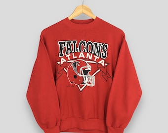 Vintage Atlanta Falcons Rugby NFL Sweatshirt Small Falcons American Football Jumper Falcons Printed Crewneck Atlanta Falcons Pullover Size S