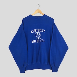 Vintage Kentucky Wildcats Navy Blau Sweatshirt XLarge Universität von Kentucky Pullover UK Kentucky Wildcats Basketball Pullover Größe XL