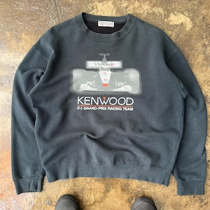 Vintage 90s Kenwood F1 Grand Prix Racing Team Sweatshirt Medium 