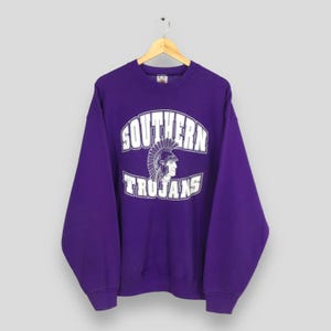 Vintage USC Southern Trojans Football Sweatshirt XLarge USC Trojans Ncaa Printed Jumper University Of  Southern California Sweater Size XL