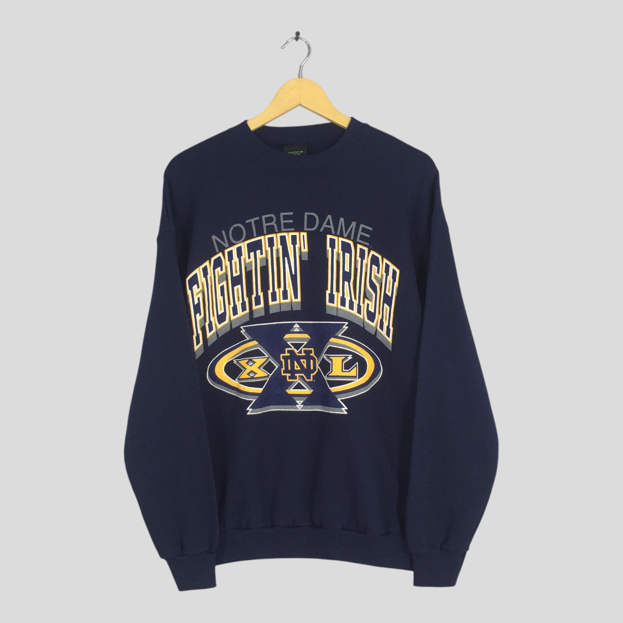 Maillot Vintage Notre Dame Fighting Irish - NCAA - Taille XL - Bleu - Années 90