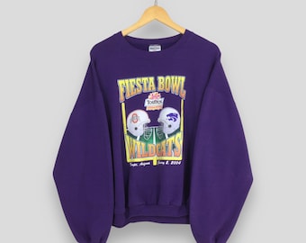 Vintage Kansas State Wildcats Purple Sweatshirt XLarge Kansas State University Jumper K-State Football 2004 Fiesta Bowl Wildcats Pullover XL
