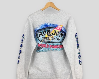 Vintage Ron Jon Hawaii Sweater Medium 90's Ron Jon Surfing Shop Sweatshirt Ron Jon Surf Graphics Printed Jumper Aloha Beach Pullover Size M
