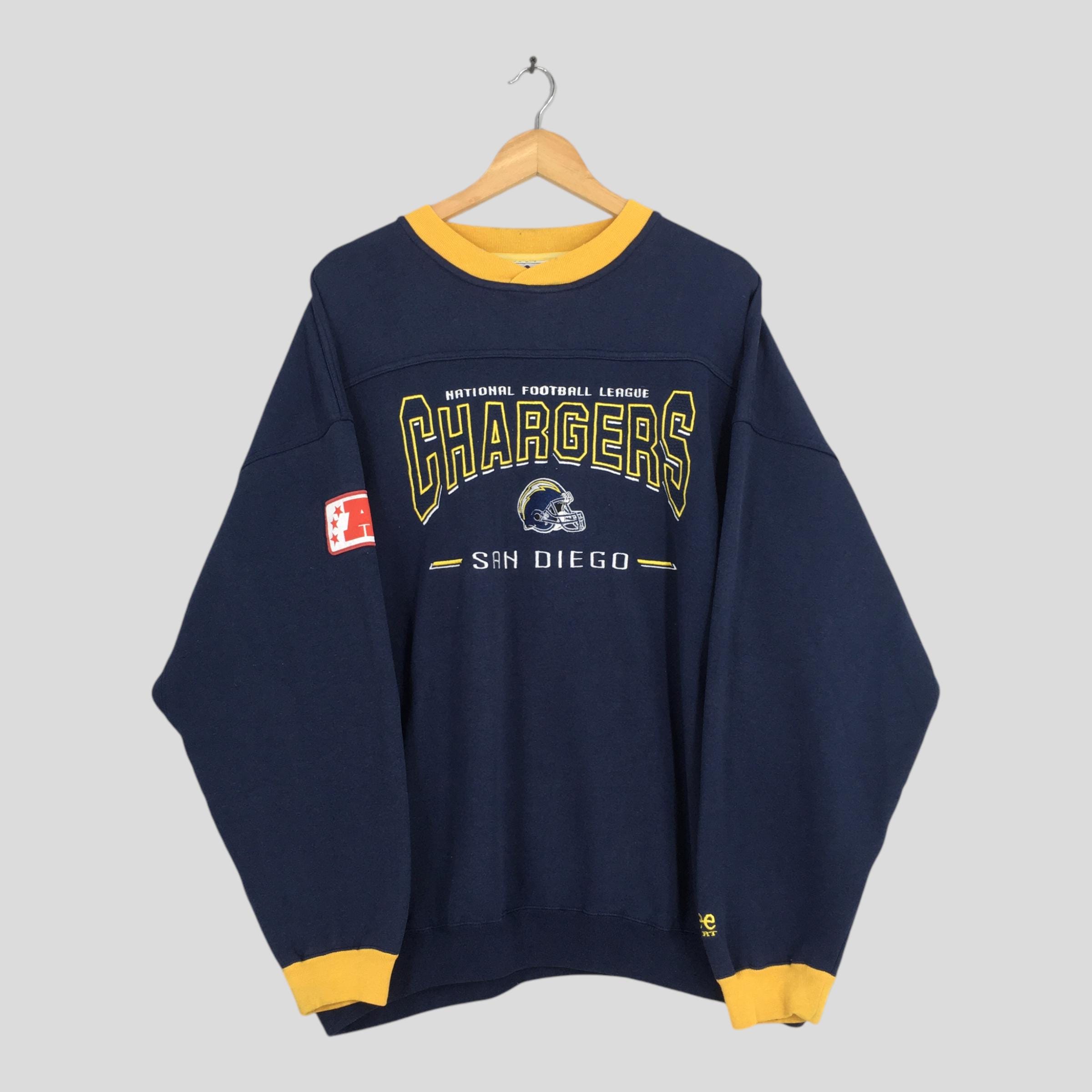 Vintage San Diego Chargers NFL Blue Sweatshirt 2xlarge San Diego