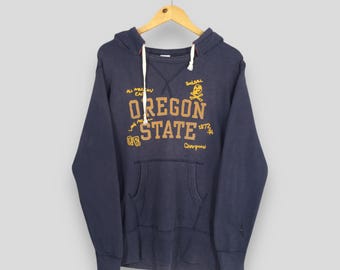 vintage Cheswick Oregon State après capuche sweat grand Oregon State University pull Oregon Sun délavé pull maille chaînette L
