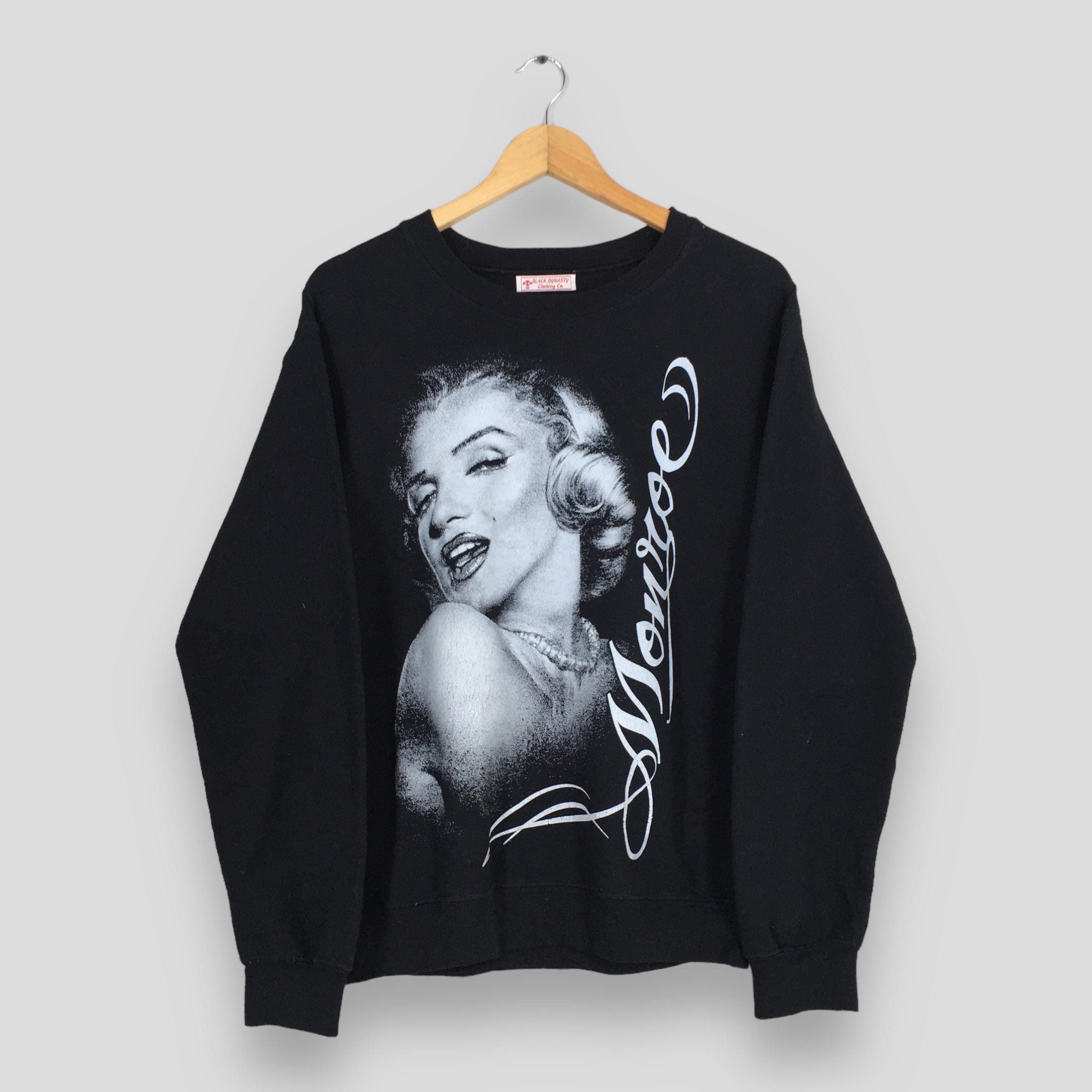 Vintage Marilyn Monroe Idol Black Sweatshirt Small 80s