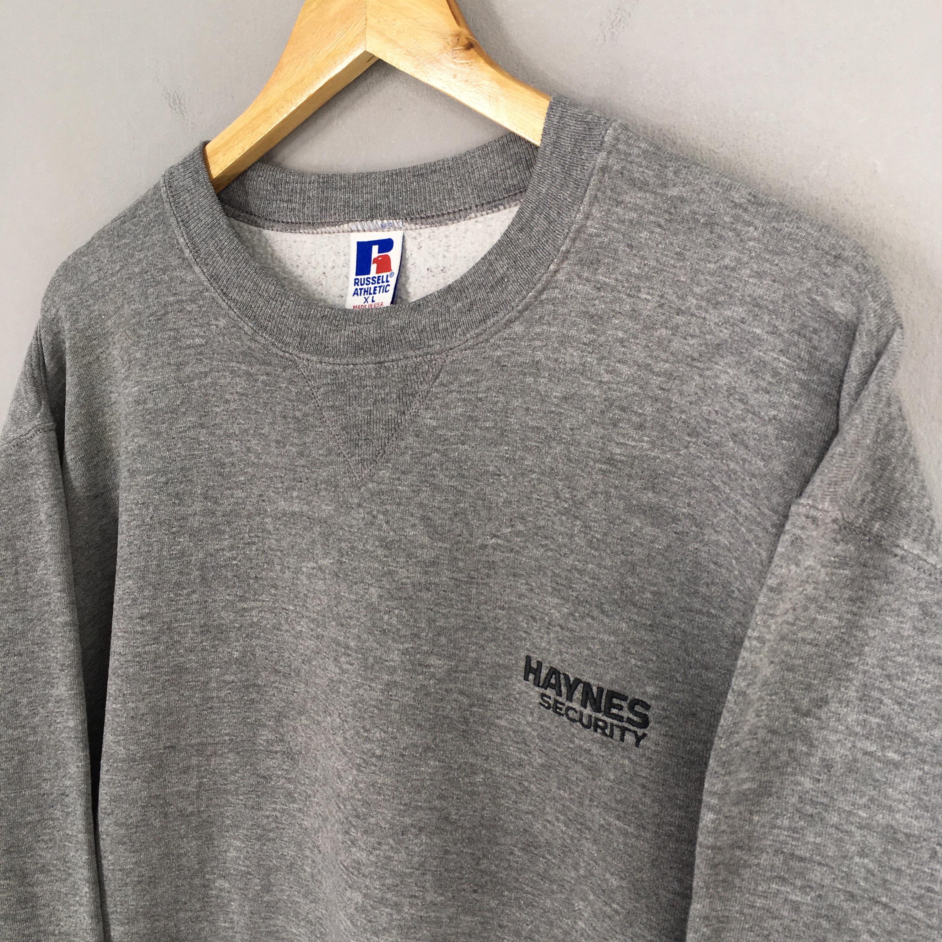 Vintage 90s Russell Athletic Gray Plain Sweatshirt Xlarge