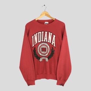 vintage IU Indiana University sweat XLarge Indiana Hoosiers pull Indiana University imprimé logo pull Hoosier football pull XL