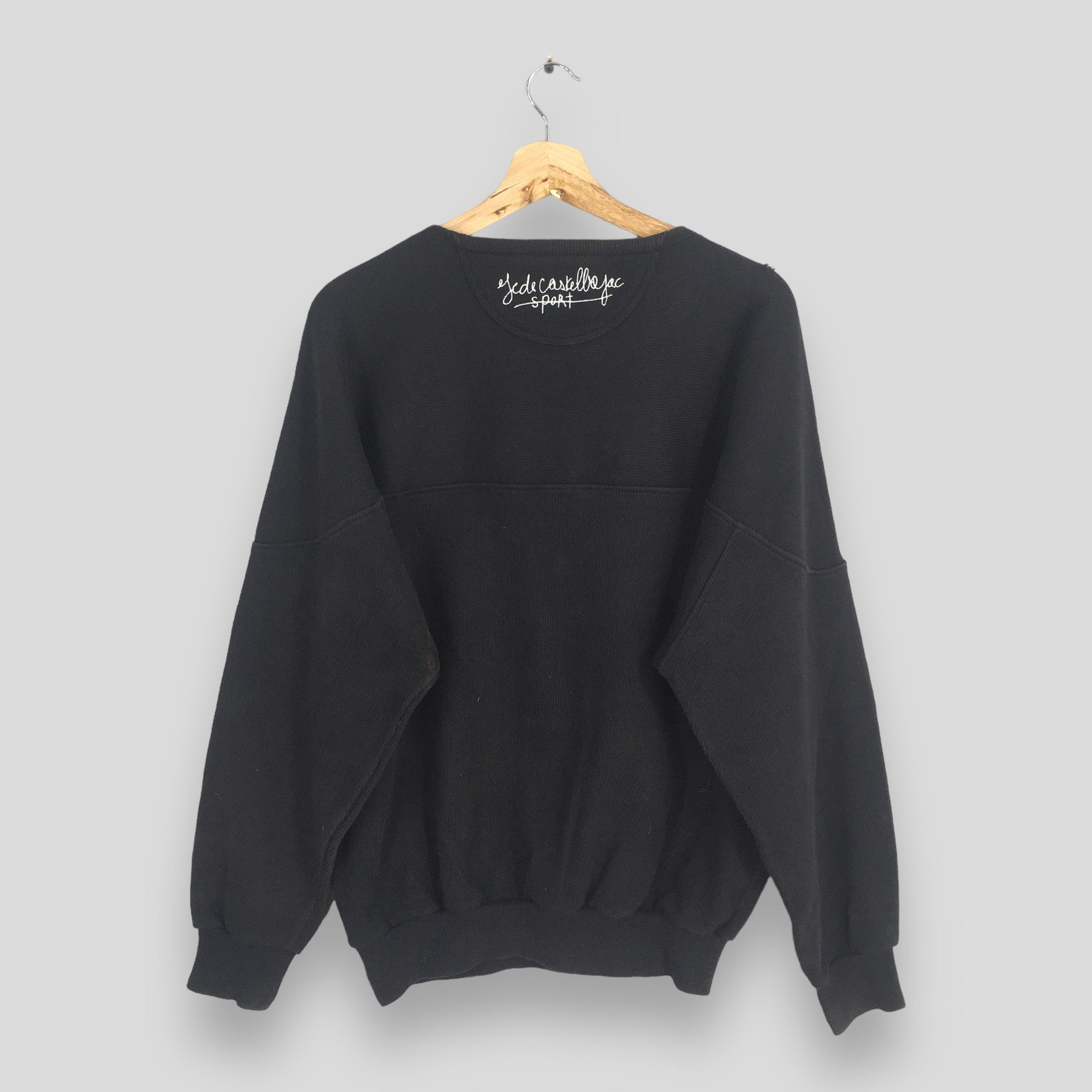 数々の賞を受賞 Vintage Medium Sweatshirt Black Sports Castelbajac De Jc トップス
