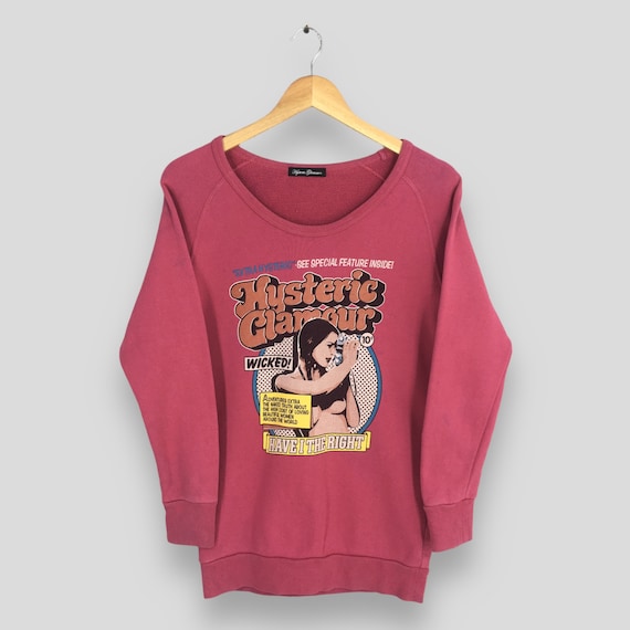 Vintage Hysteric Glamour Sexy Women Sweatshirt Small