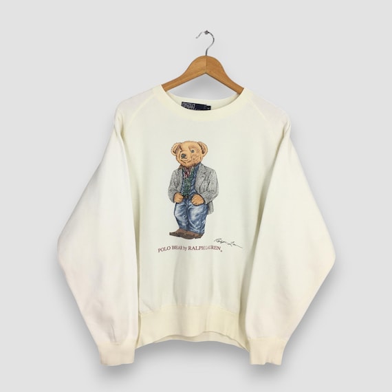 【希少品】90s’ POLO BEAR by RALPH LAUREN （L） vintage polo bear ralph lauren sweater bear long sleeve t