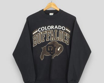 Vintage 90s University of Colorado Buffaloes Green Sweatshirt