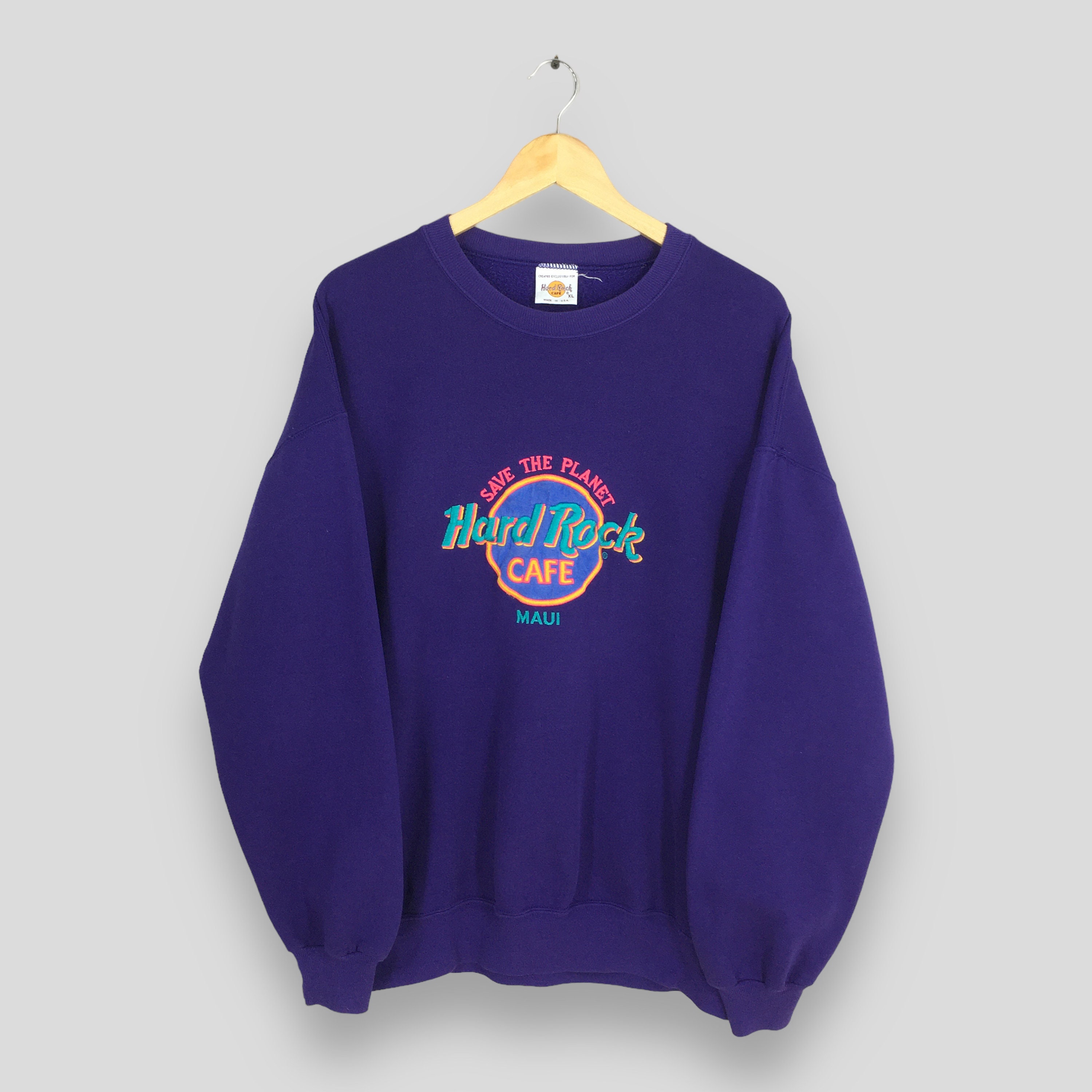 Vintage Hard Rock Cafe Maui Usa Sweatshirt Xlarge Hard Rock Cafe