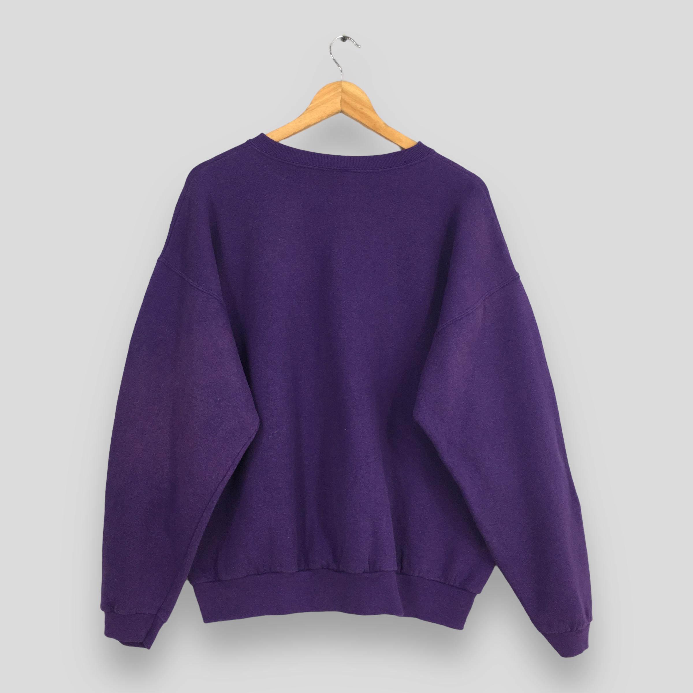 トップス 1990s \" Tultex \" purple zipup sweat park 1990's Vintage Hooded Sweatshirt Made By Tultex Blank Purple