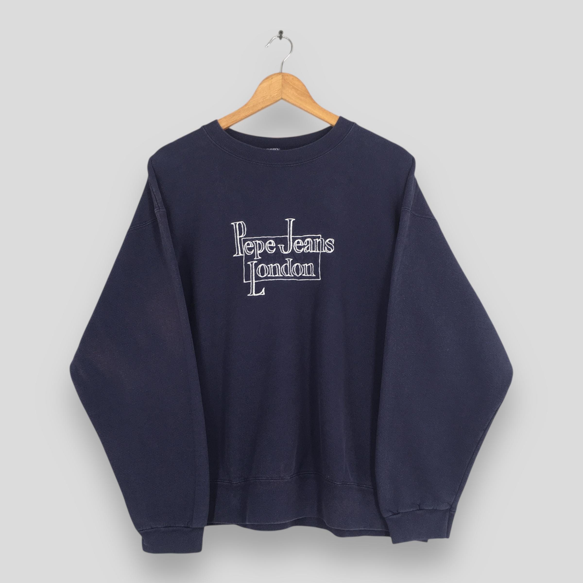 Sweat-shirt PEPE JEANS Pour Garçon - Col Rond Avec Logo Central - Couleur Eton Blue - Confort Et Style Décontracté