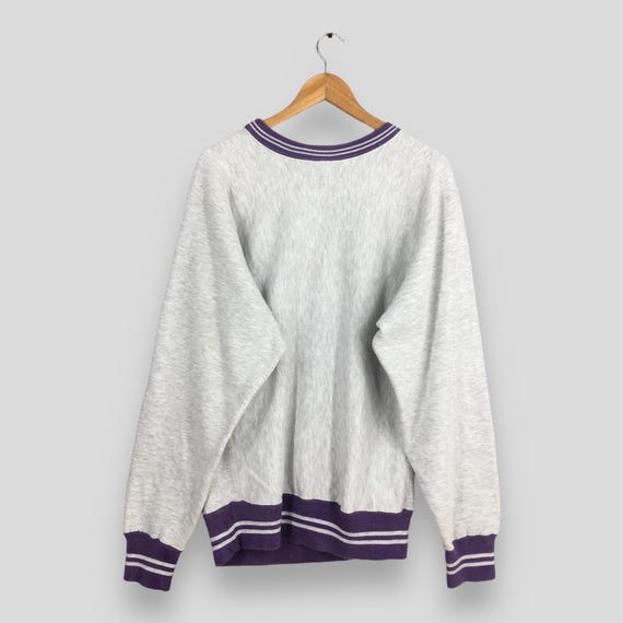 Vintage 80's Champion Reverse Weave Gray Sweatshirt Medium