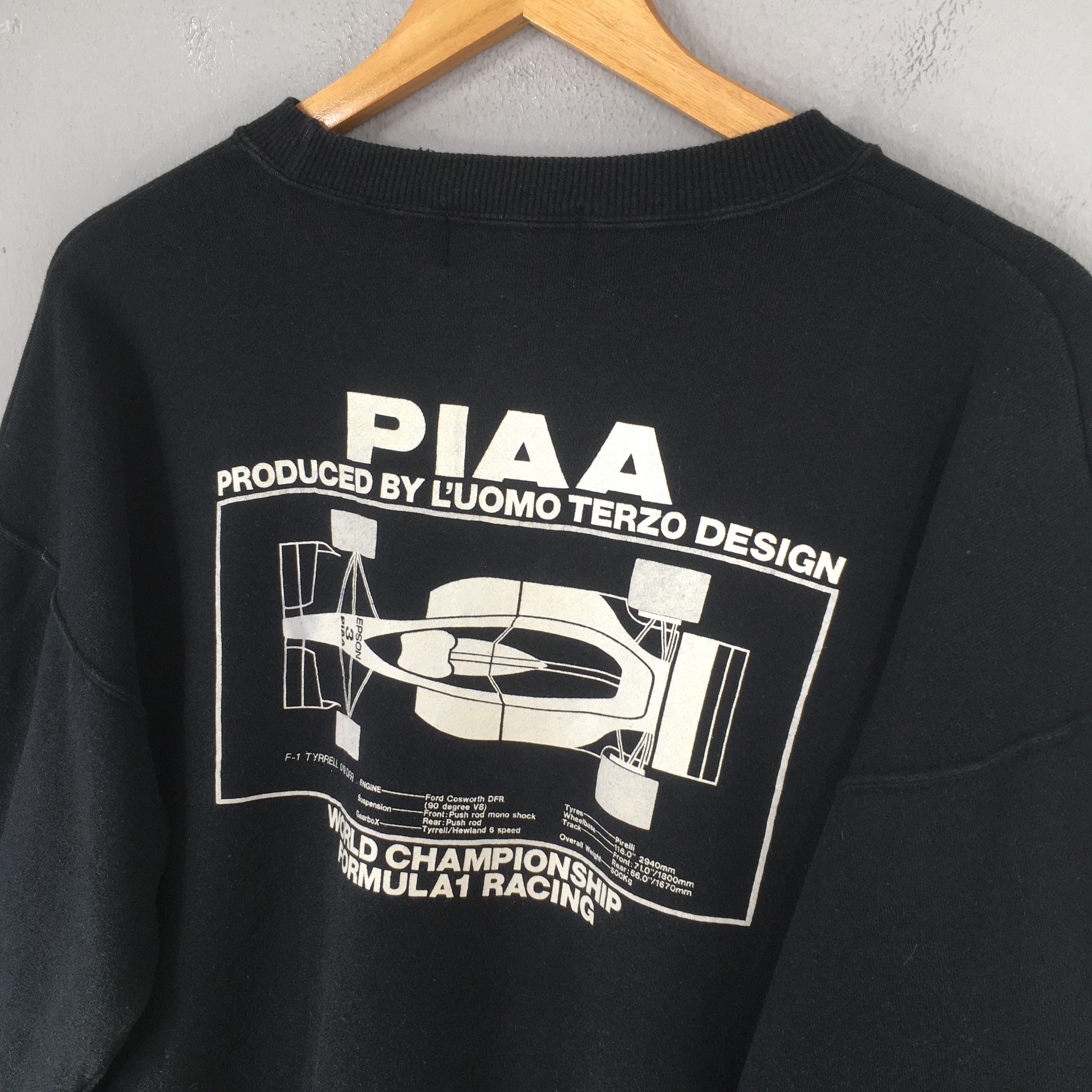 Vintage 1990s PIAA Motor Sports Black Sweatshirt Medium PIAA World