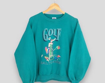Vintage Golf Baltimore Green Sweatshirt Large Golf Country