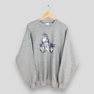 Vintage 90s Eeyore Winnie The Pooh Sweatshirt XXLarge Pooh Tigger Eeyore Buddies Crewneck Walt Disney Pooh Disneyland Outfit Sweater XXL